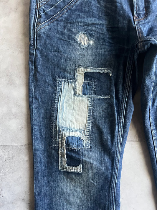 Murder Liscense Distressed Flared Bootcut Denim