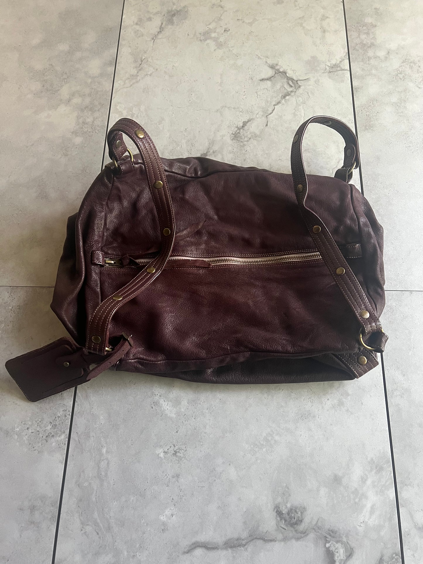 Christian Peau Studded Boston Bag