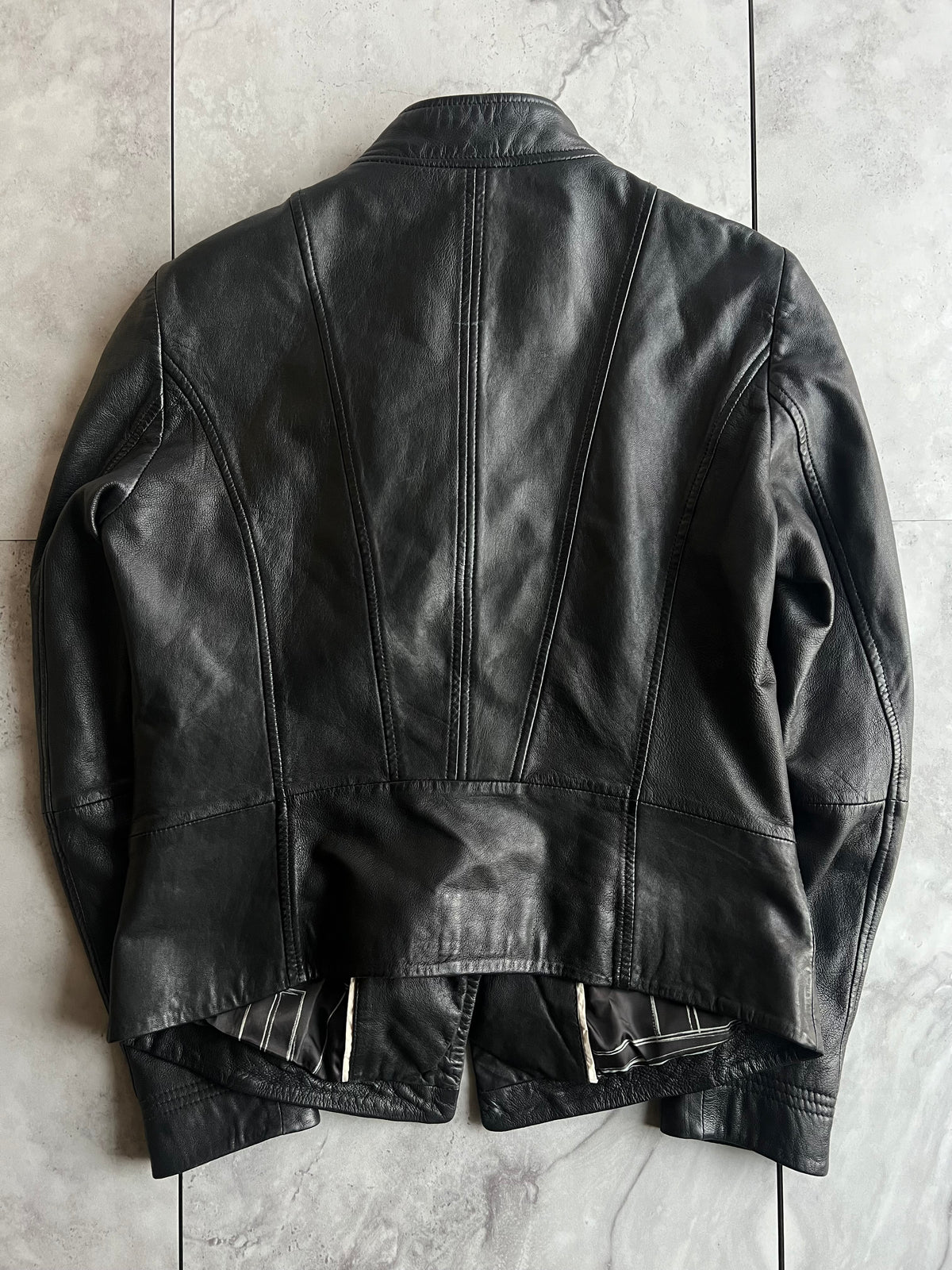 Hugo Boss Orange Label Asymmetrical Leather Jacket