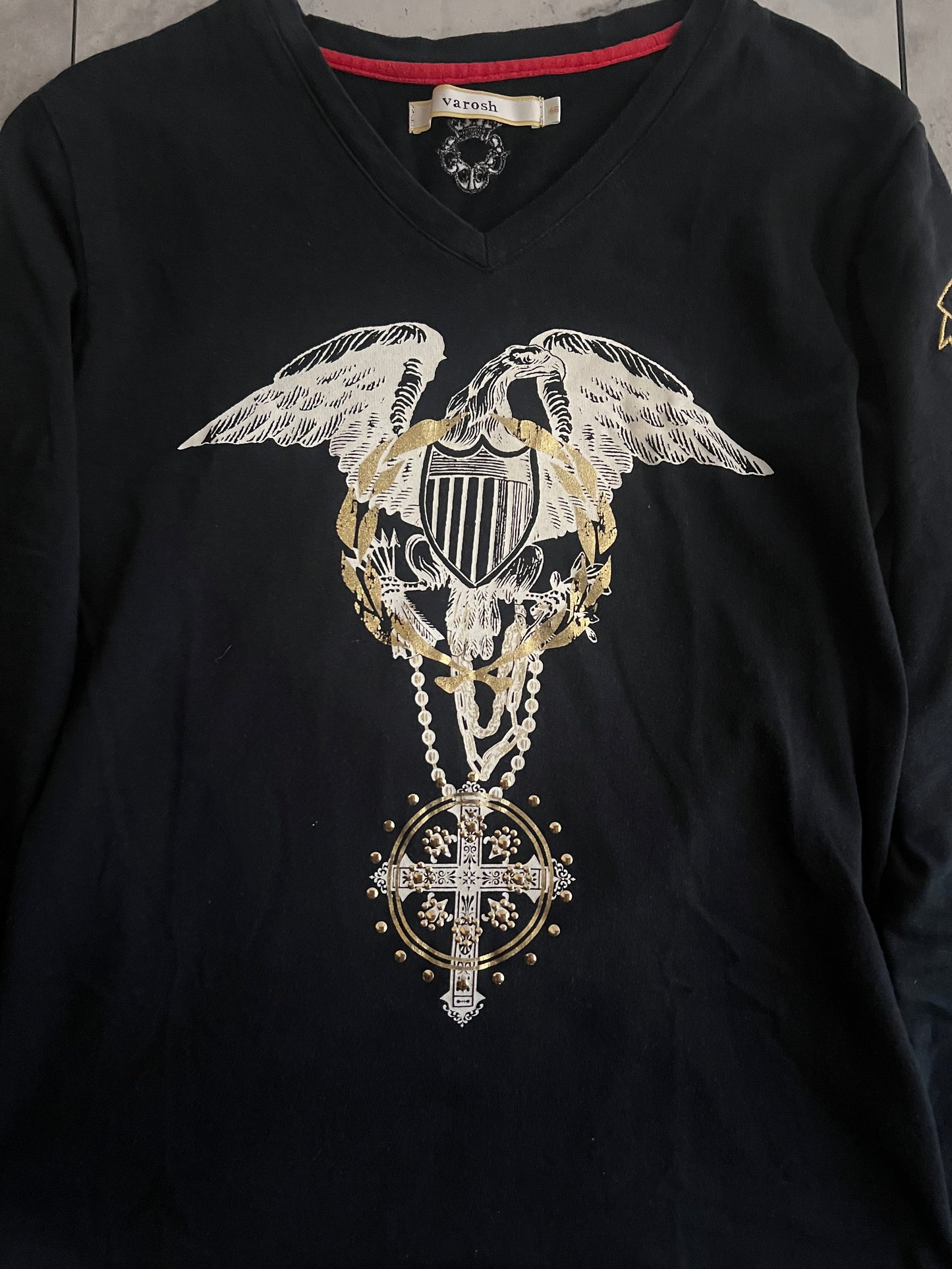 Varosh Marine Embroidered Long Sleeve Shirt