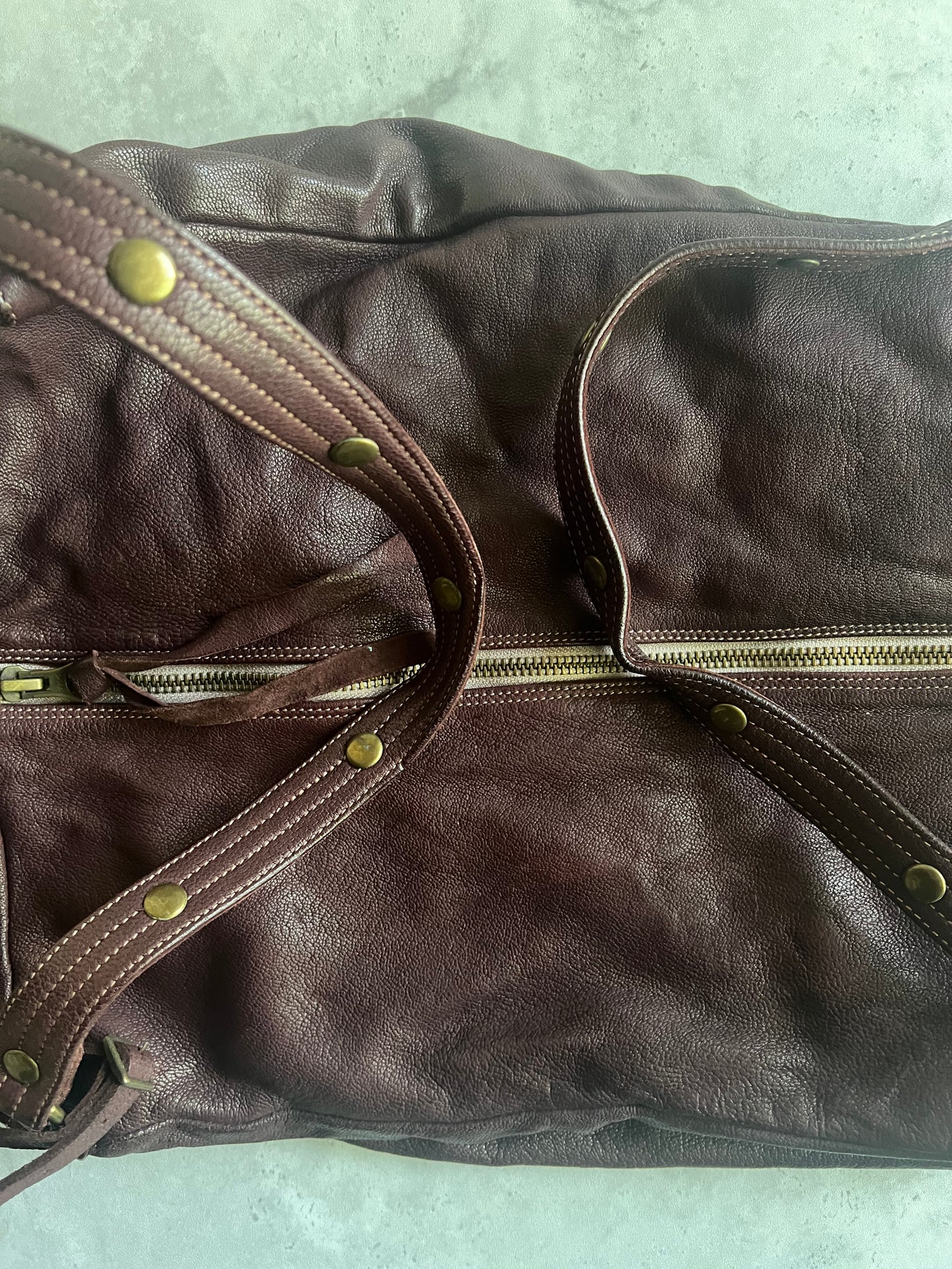 Christian Peau Studded Boston Bag