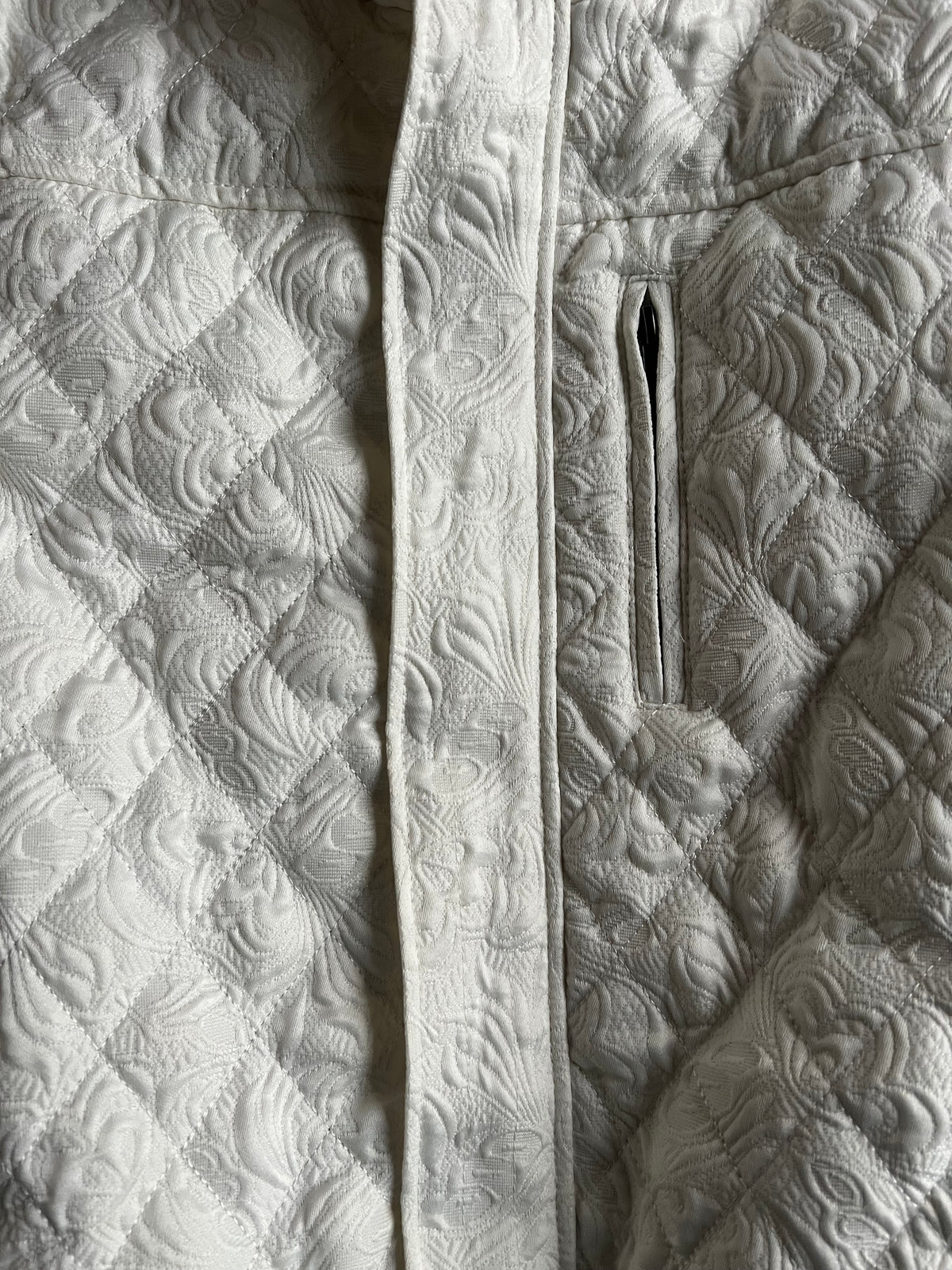 Xfrm Paisley 3D Embroidery Puffer Jacket