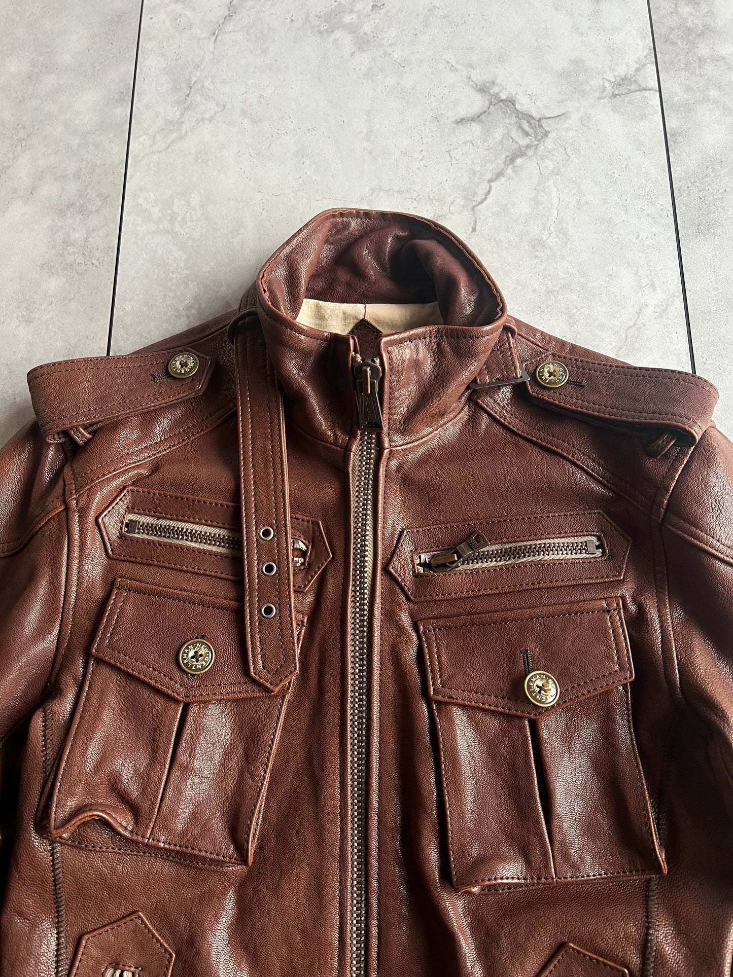 Buffalo Bobs Military Leather Jacket