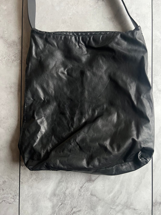 Wjk Leather Belt Buckle Shoulder Bag