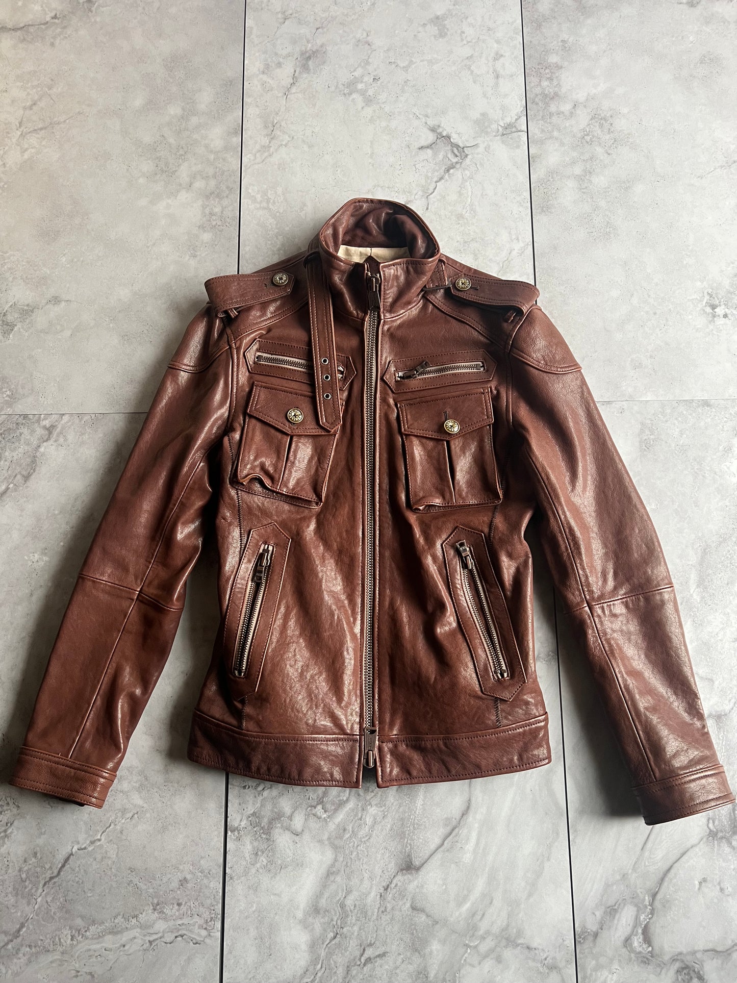Buffalo Bobs Military Leather Jacket