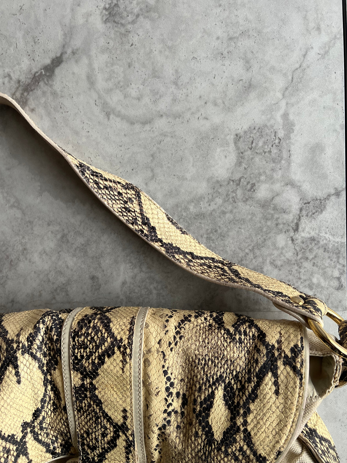 Just Cavalli Snake Effect Handbag