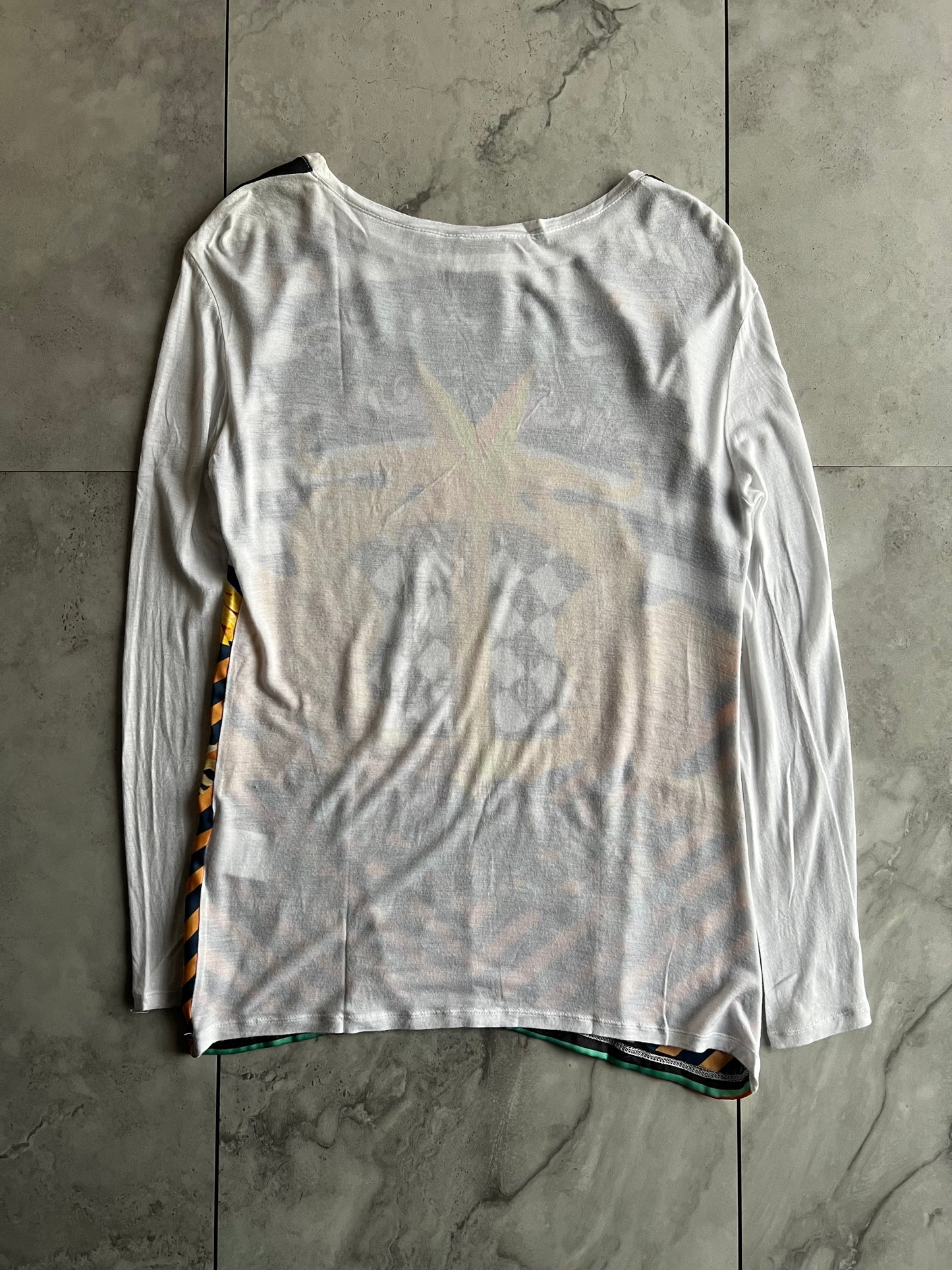 Just Cavalli “Spangle” Rhinestone Long Sleeve