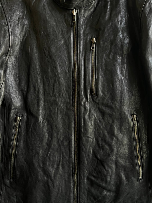 291295 Homme Sample Multi-Zip Leather Jacket