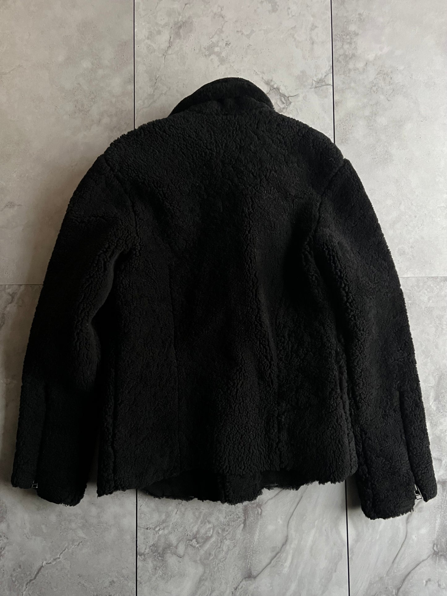 14th Addiction Shearling Sheepskin Leather Jacket