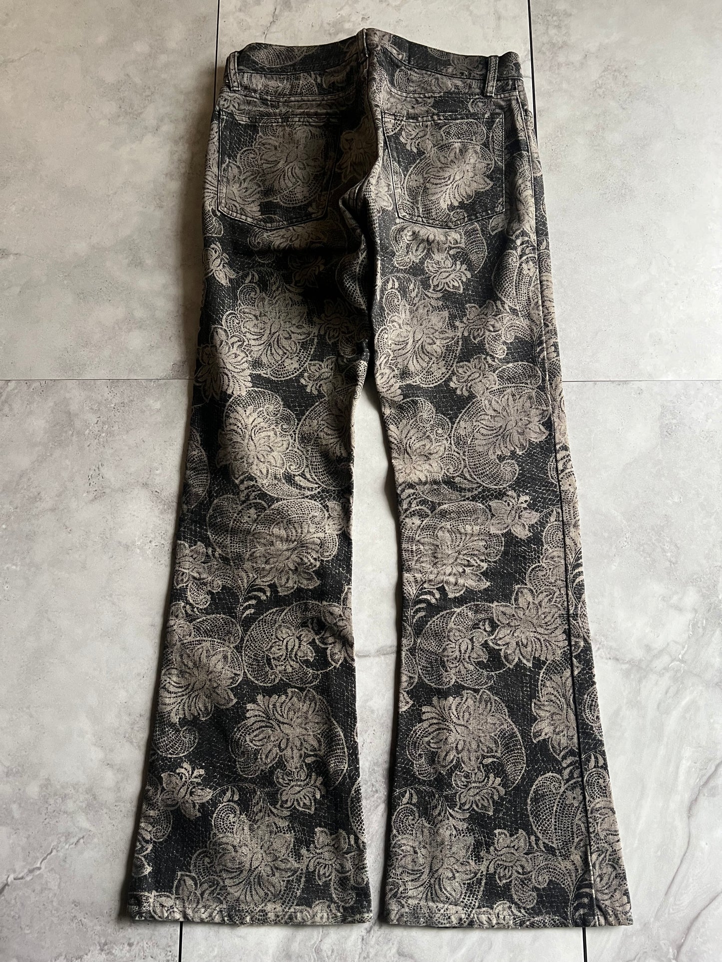 Edge Rupert Paisley Flared Denim
