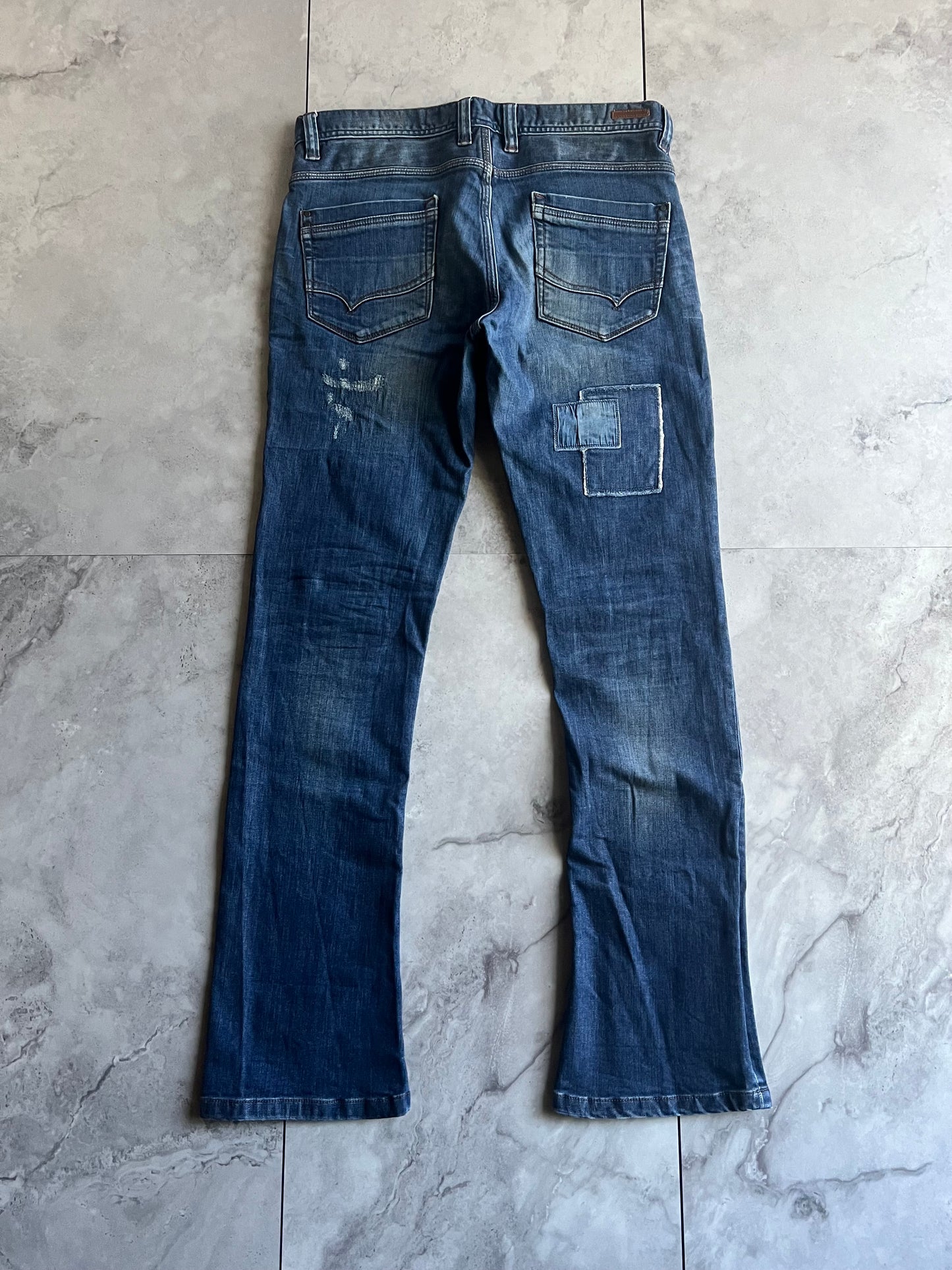 Murder Liscense Distressed Flared Bootcut Denim