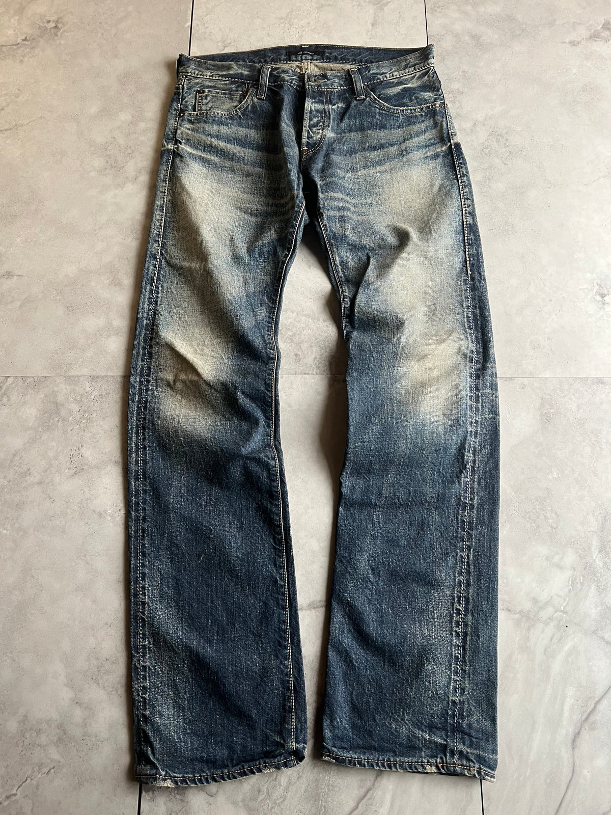 John Bull Whisker Wash Cowhide Patch 100% Cotton Denim