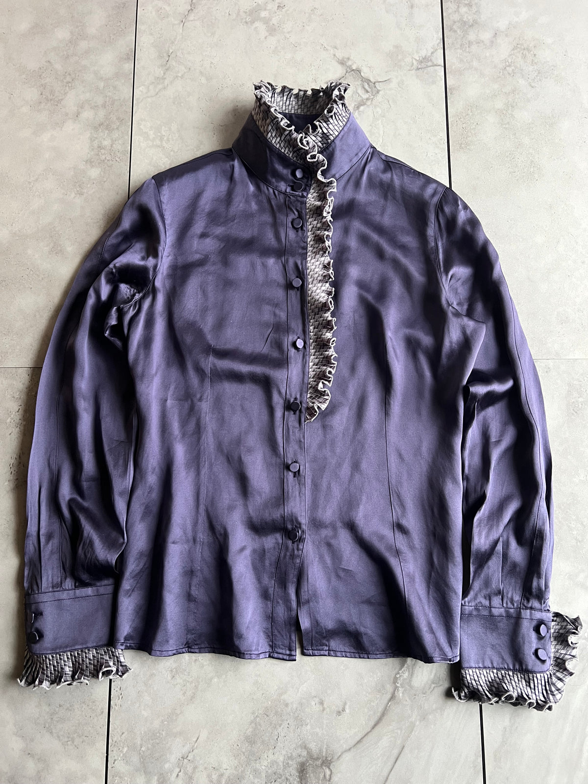 Emporio Armani Silk Ruffled Blouse
