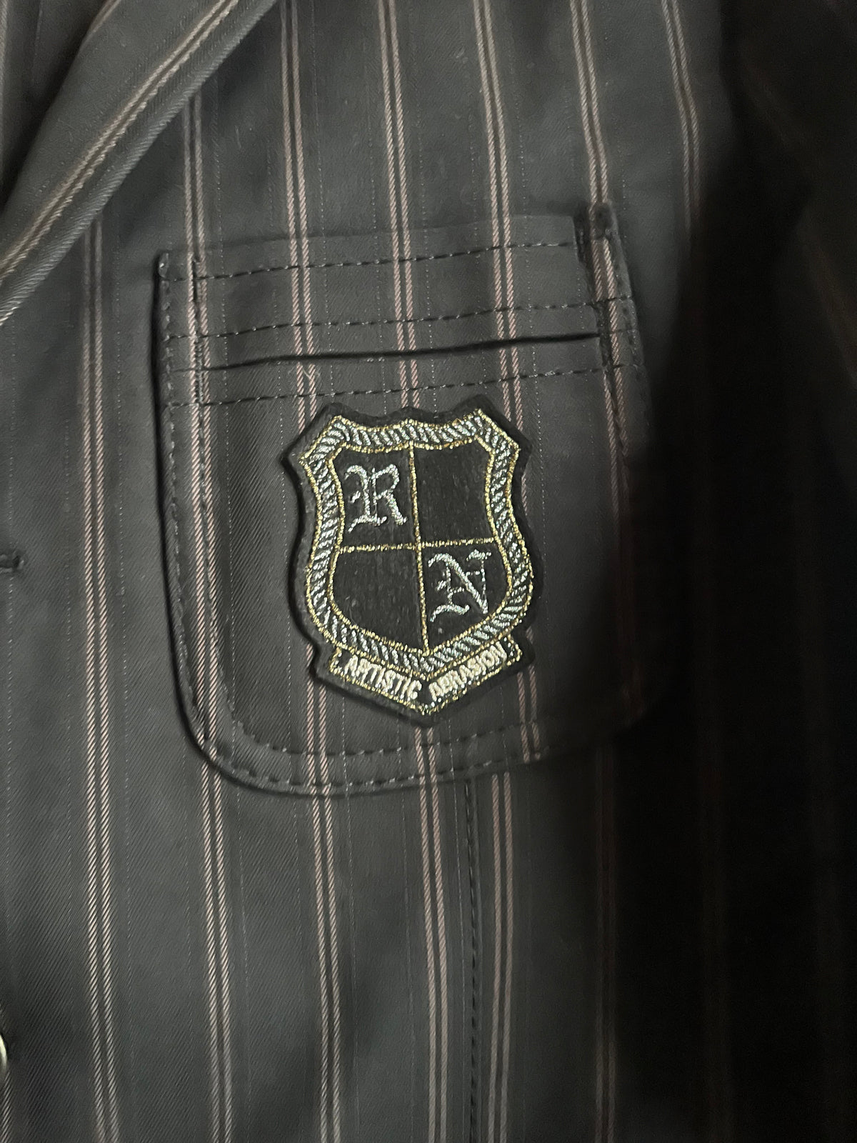 Rielabo Crest Embroidered School Blazer