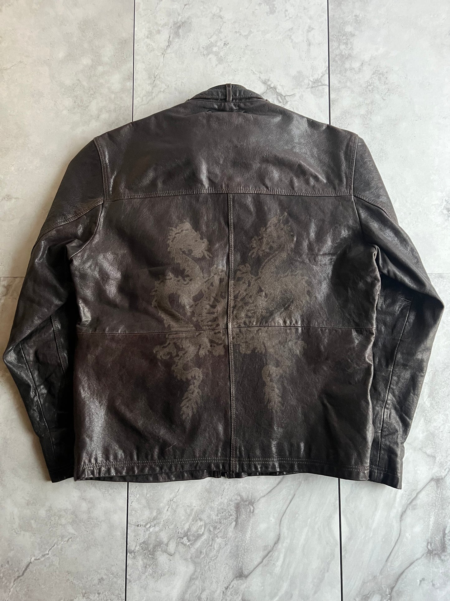 Hugo Boss Orange Label “Dragon” Leather Jacket