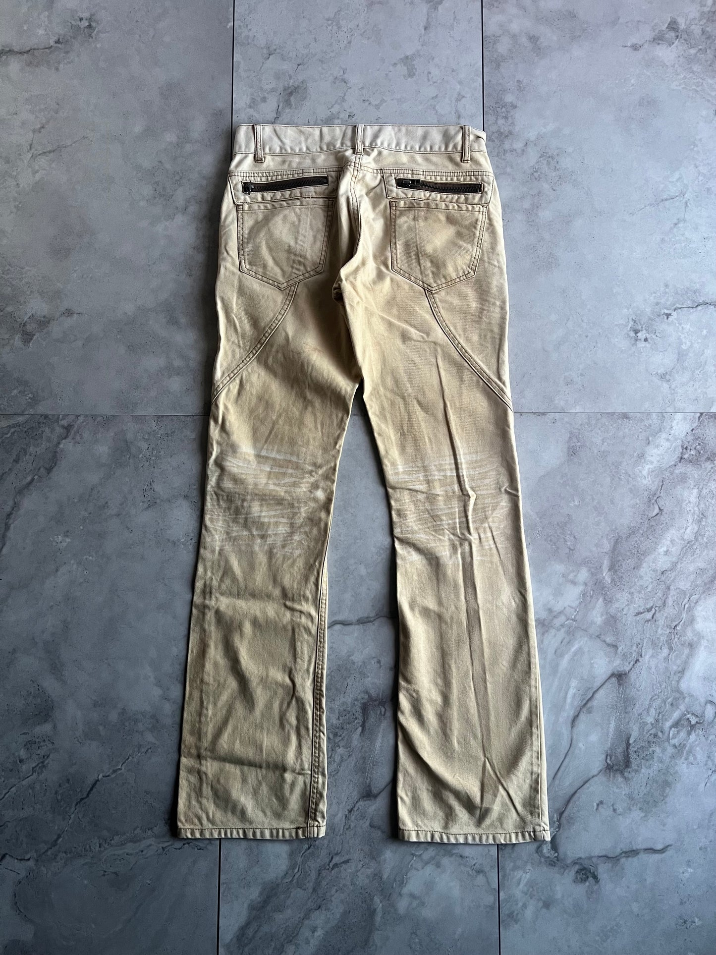 Semantic Design Whiskered Zipper Gimmick Denim