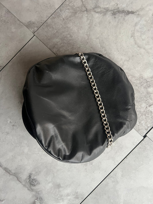 Leather Chain Cap