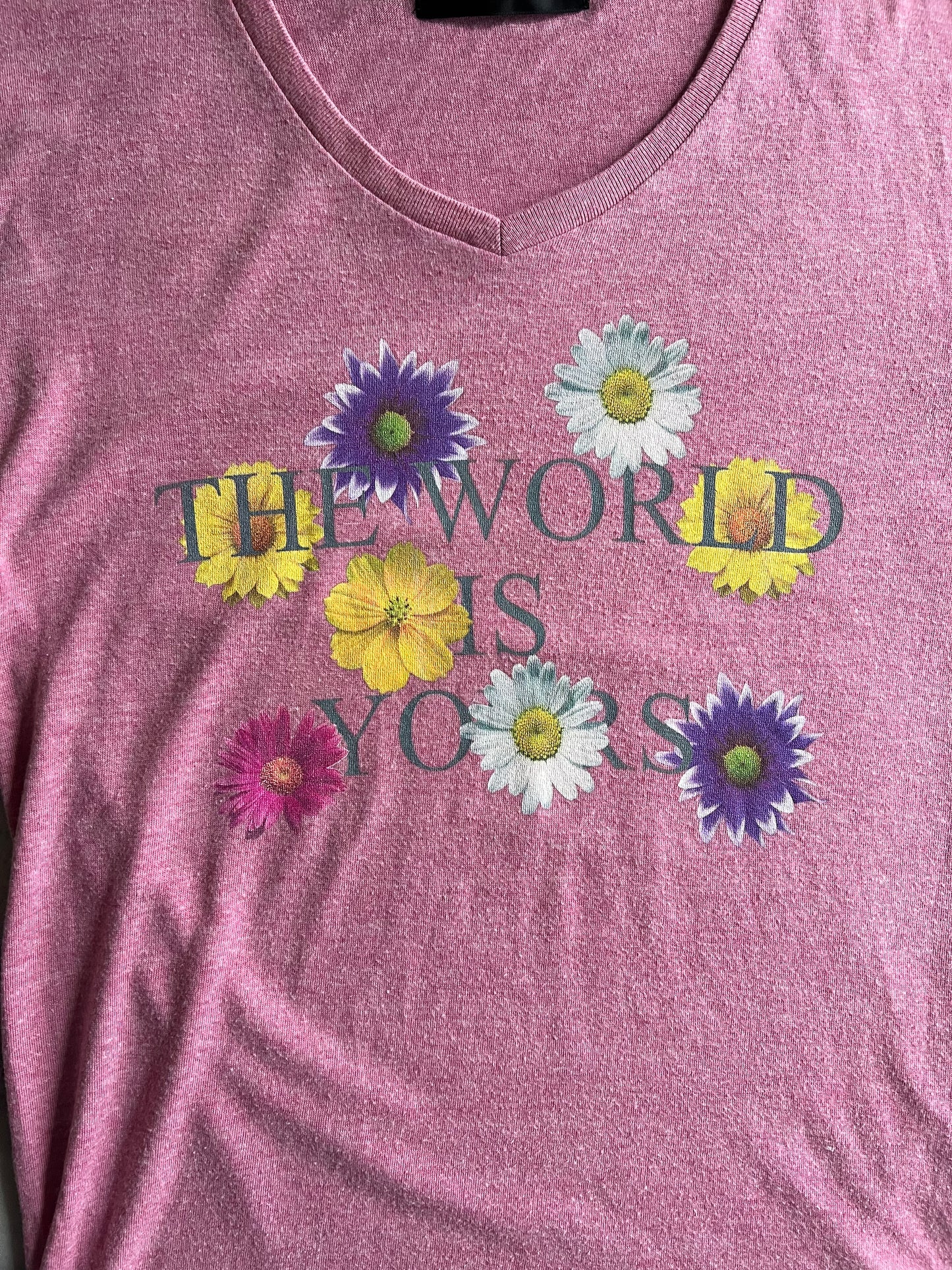 Jackrose “The World Is Yours” Floral Tee