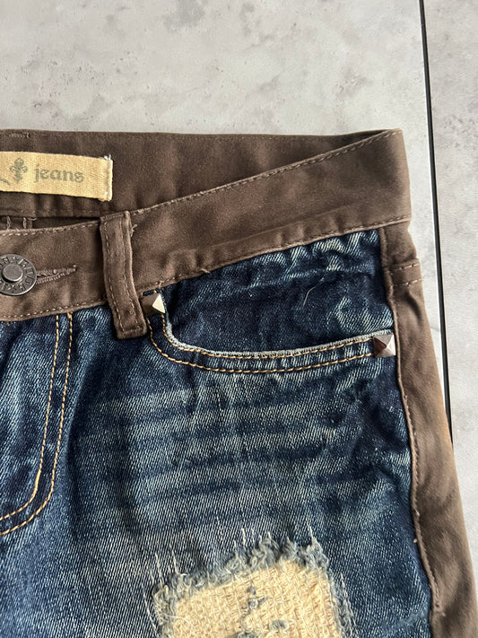 Cook Jeans Studded Hybrid Cargo Pocket Crash Denim