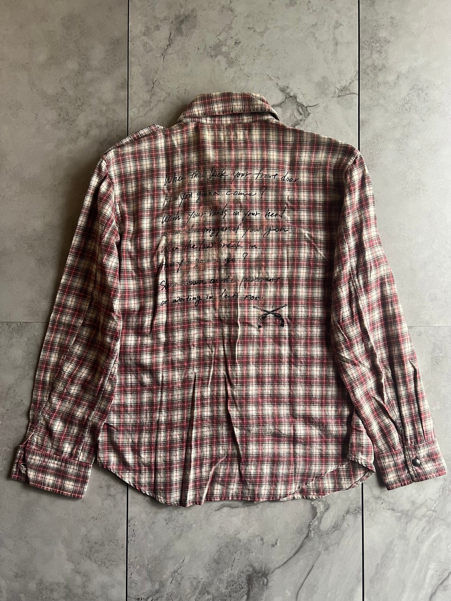 Roar Guns “Poem” Military Flannel Shirt