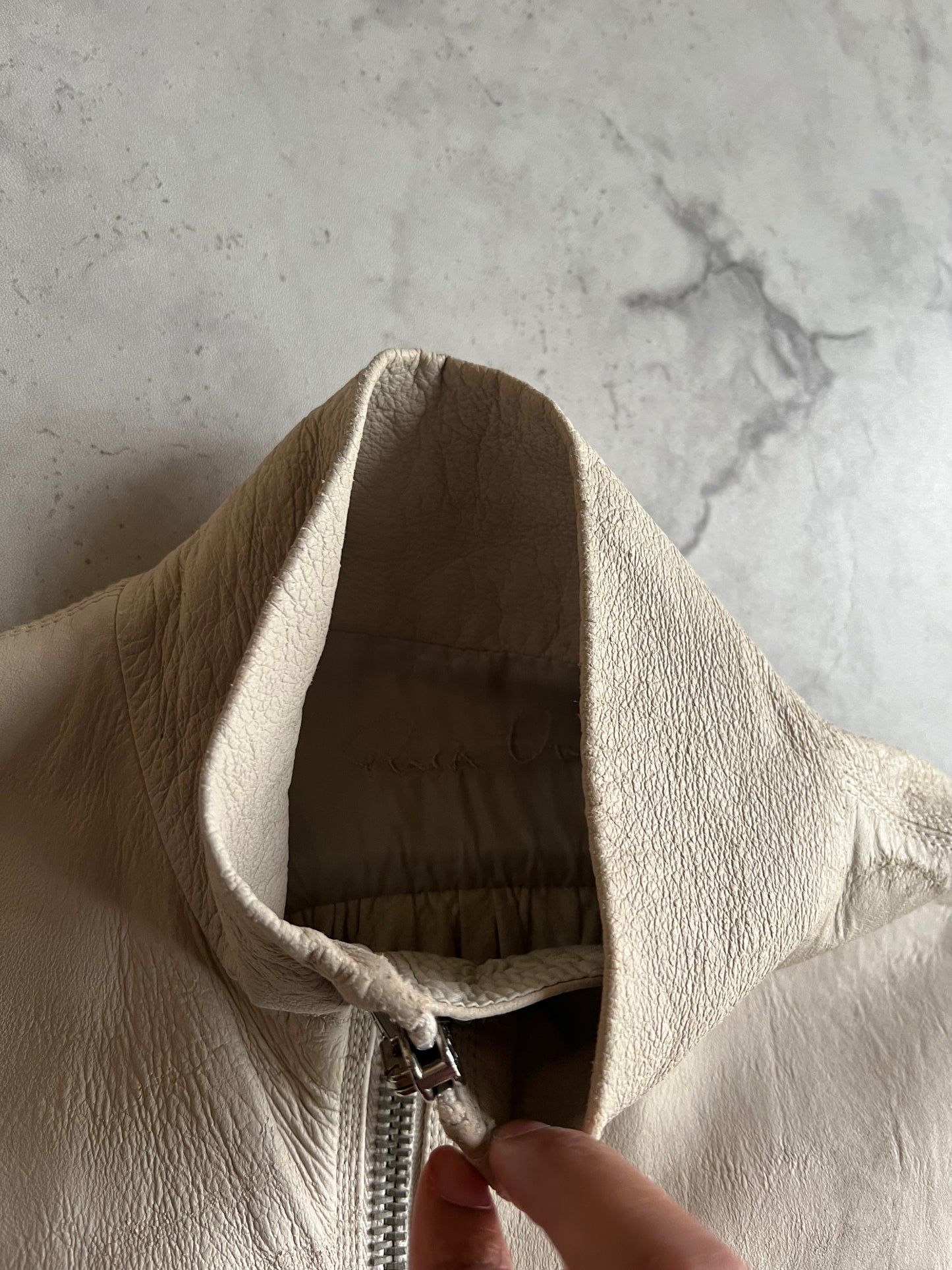 Rick Owens Blistered Leather Jacket