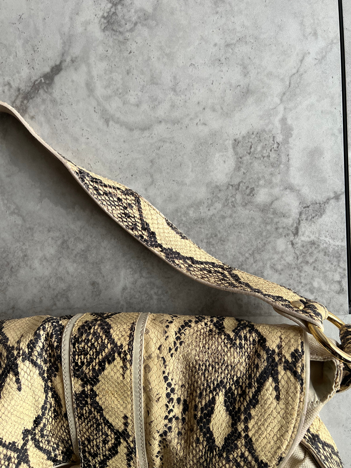 Just Cavalli Snake Effect Handbag