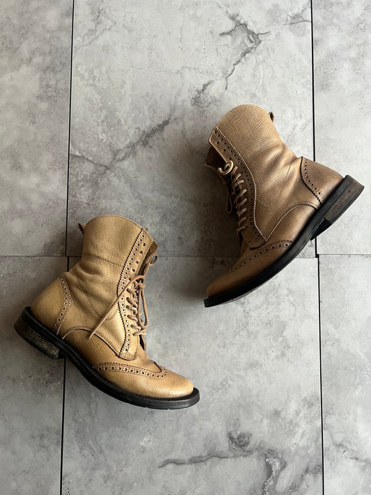 Alfredo Bannister Leather Lace Wester Colbag Boots