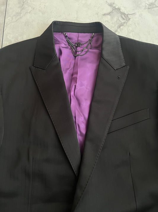 Buffalo Bobs Tailored Black Pinstripe Blazer