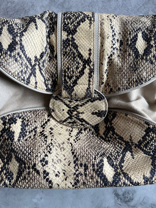 Just Cavalli Snake Effect Handbag