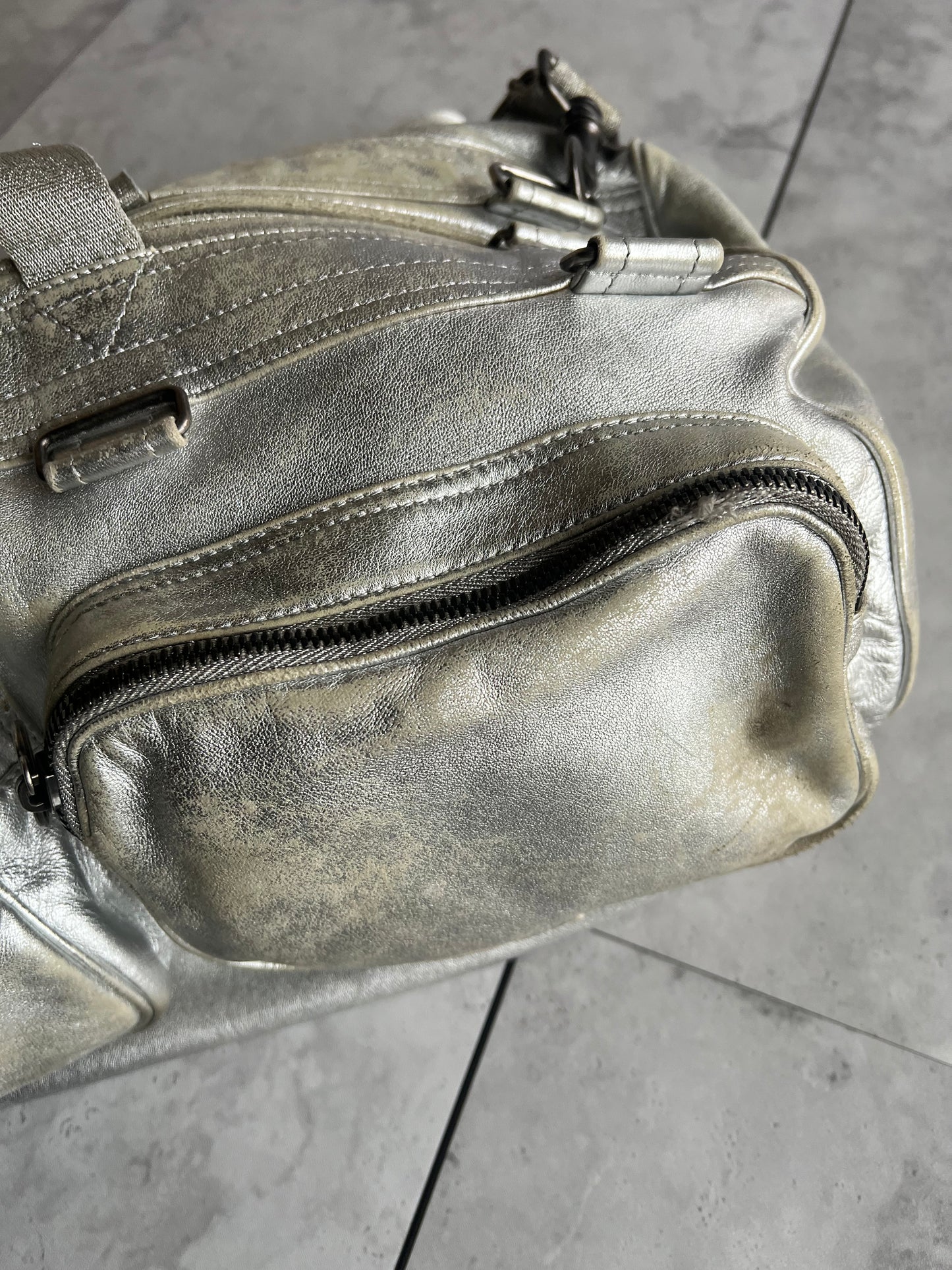 Dior Homme SS07 Silver Deville Duffle Bag