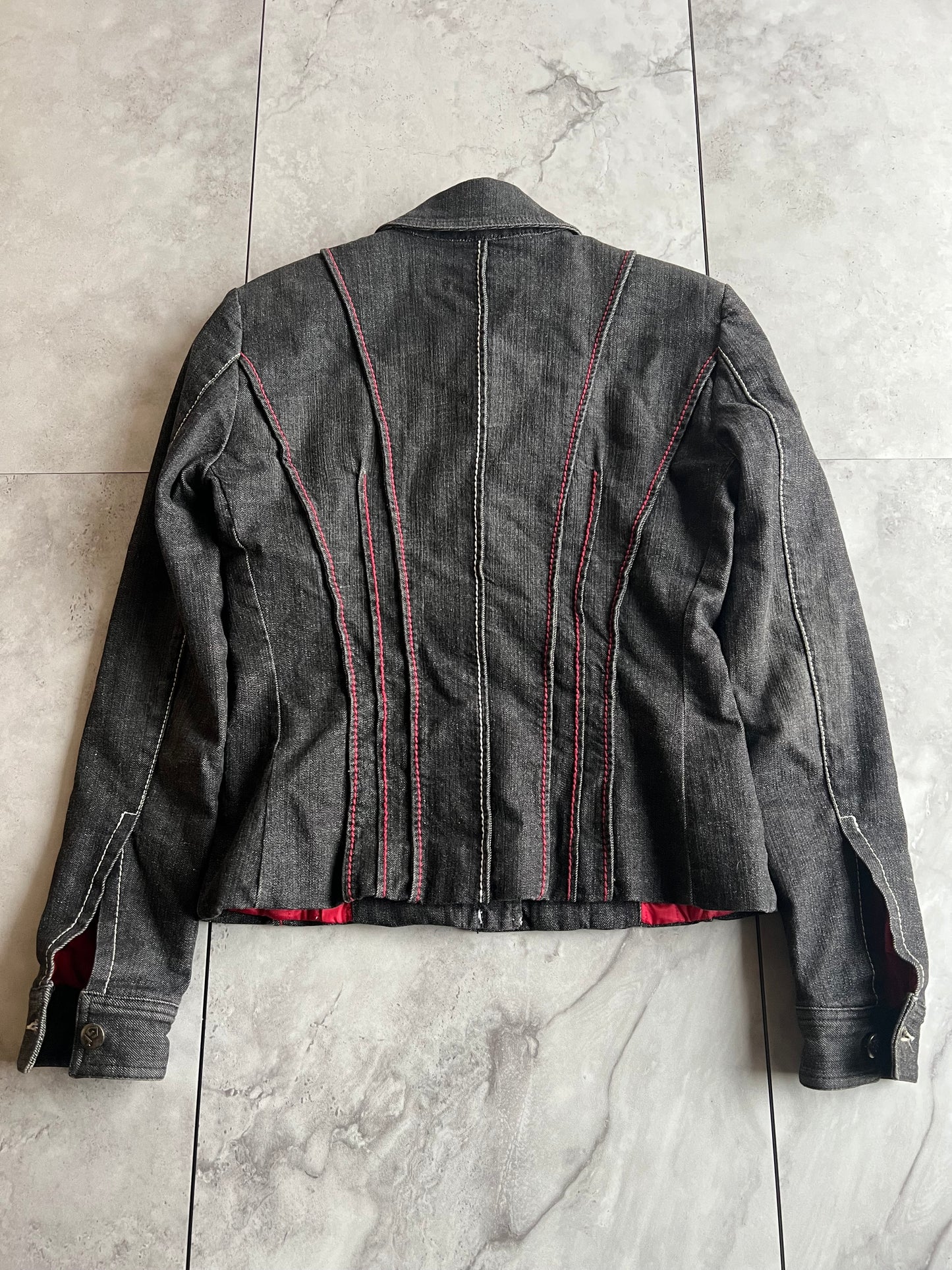 Gianfranco Ferre Shoulder Pad Denim Jacket