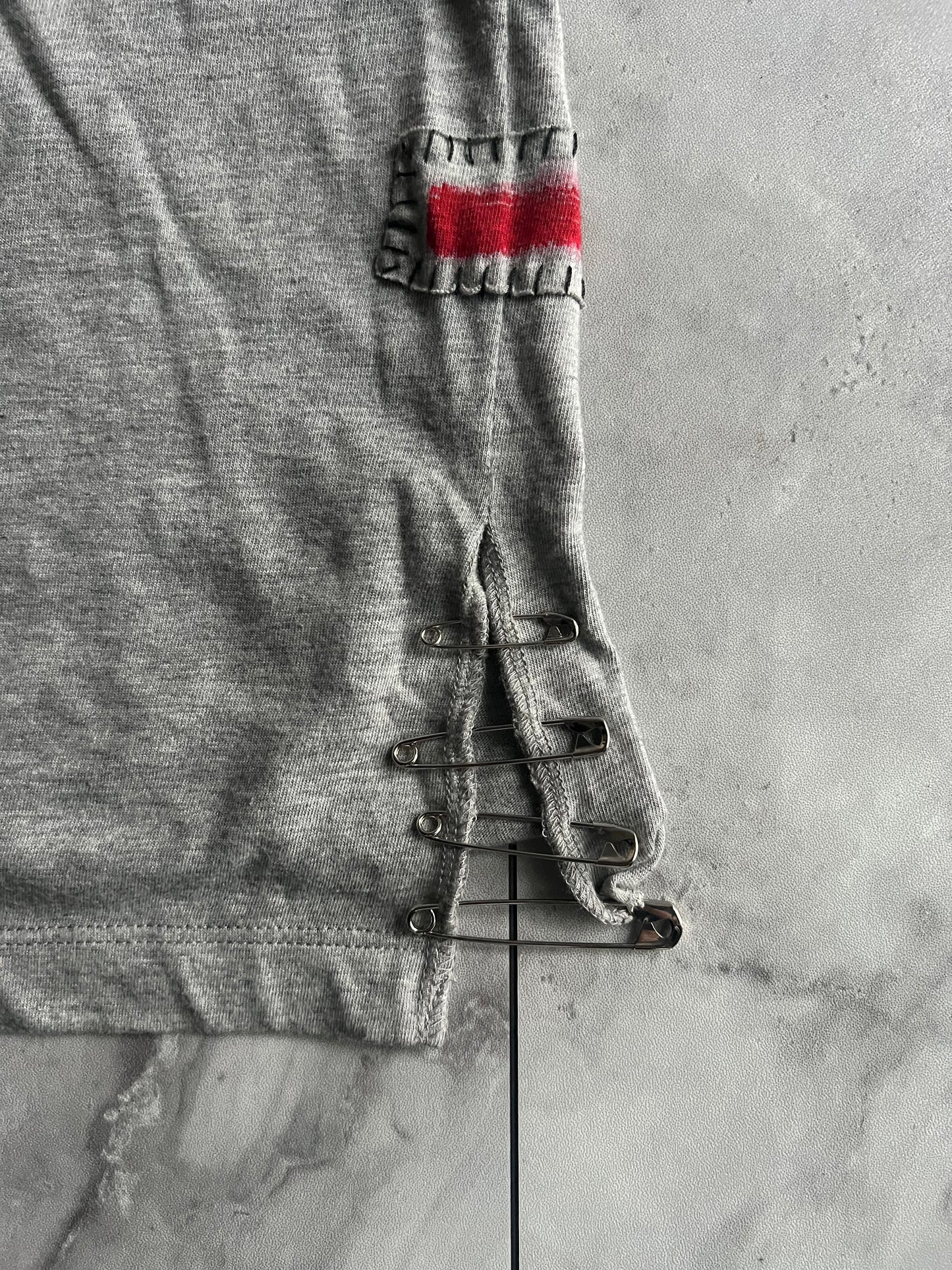 Balmain S/S11 Embroidered Graffiti Safety Pin Tank