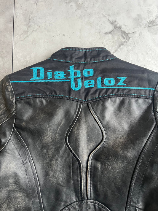 Diesel ‘Diablo’ Leather Racer Jacket