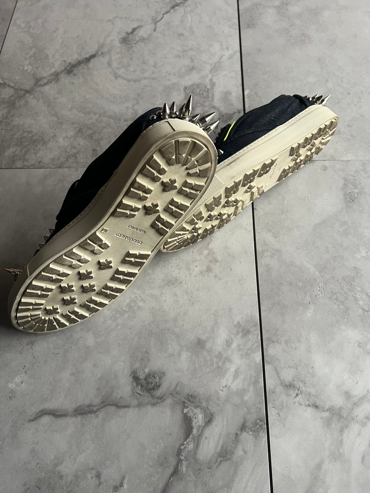 Dsquared2 X-Studded Spiked Slip On Shoes