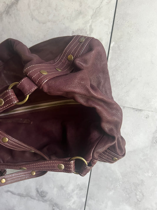 Christian Peau Studded Boston Bag