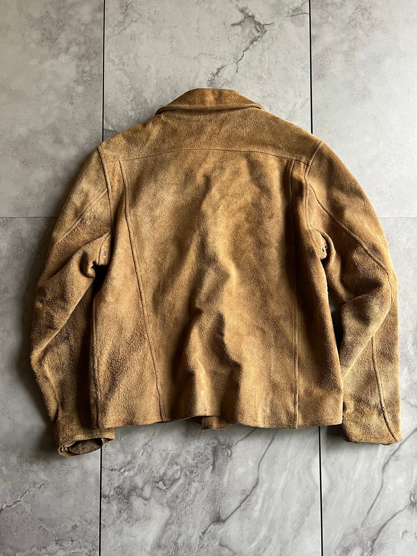 Vintage Suede Leather Rider Jacket