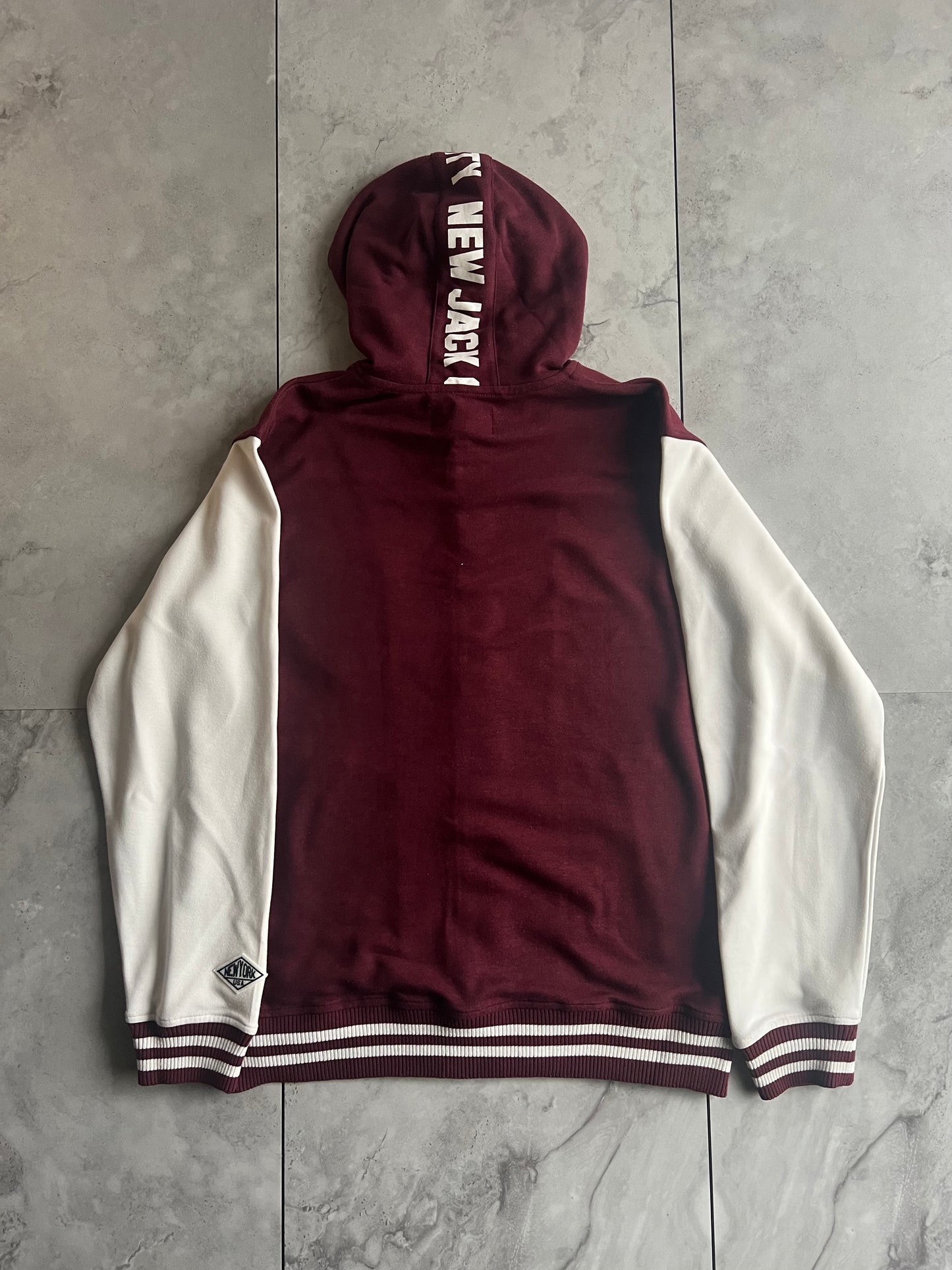 Shelty Embroidered Hooded Varsity Jacket