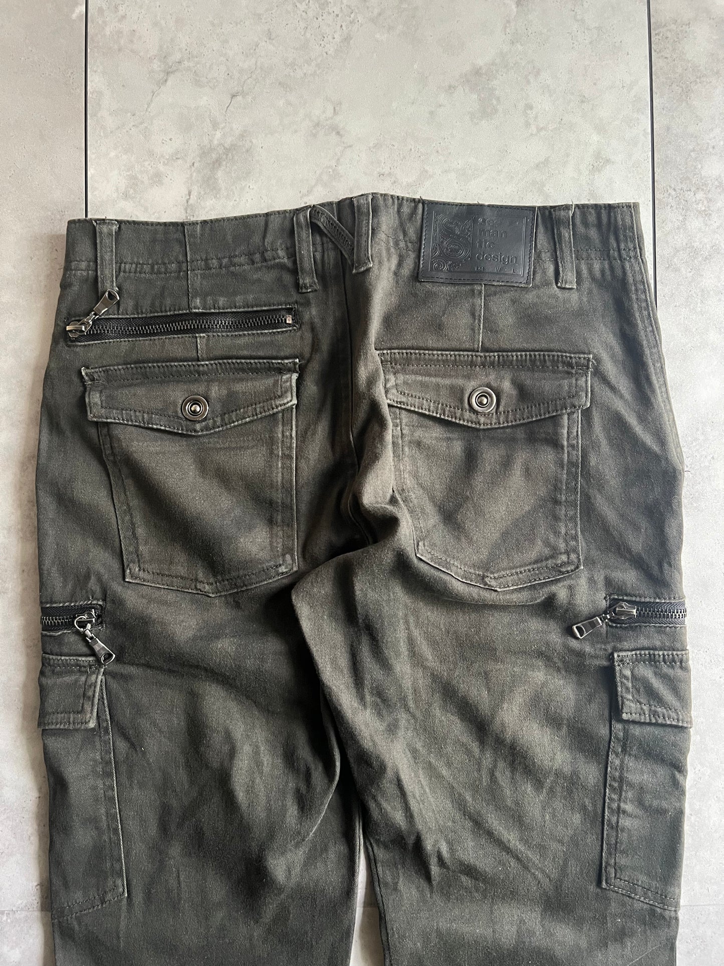 Semantic Design Zipper Pocket Cargo Pants
