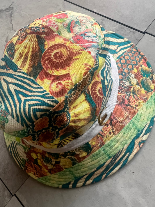 Roberto Cavalli Animal Print Bucket Hat