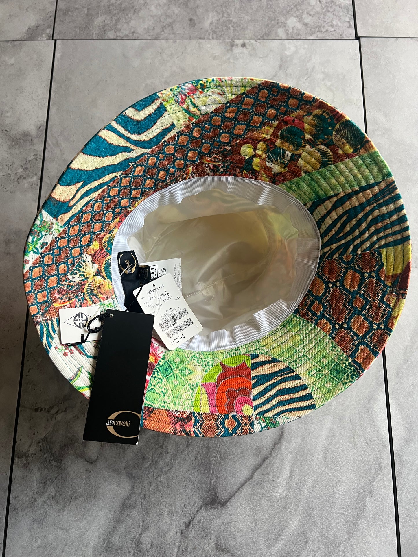 Roberto Cavalli Animal Print Bucket Hat