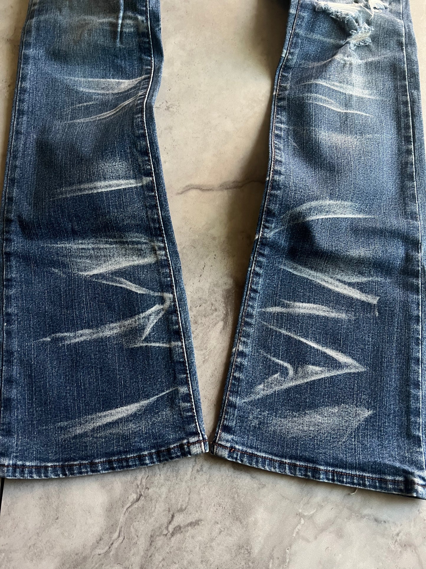 Schlussel Whiskered Bootcut Denim