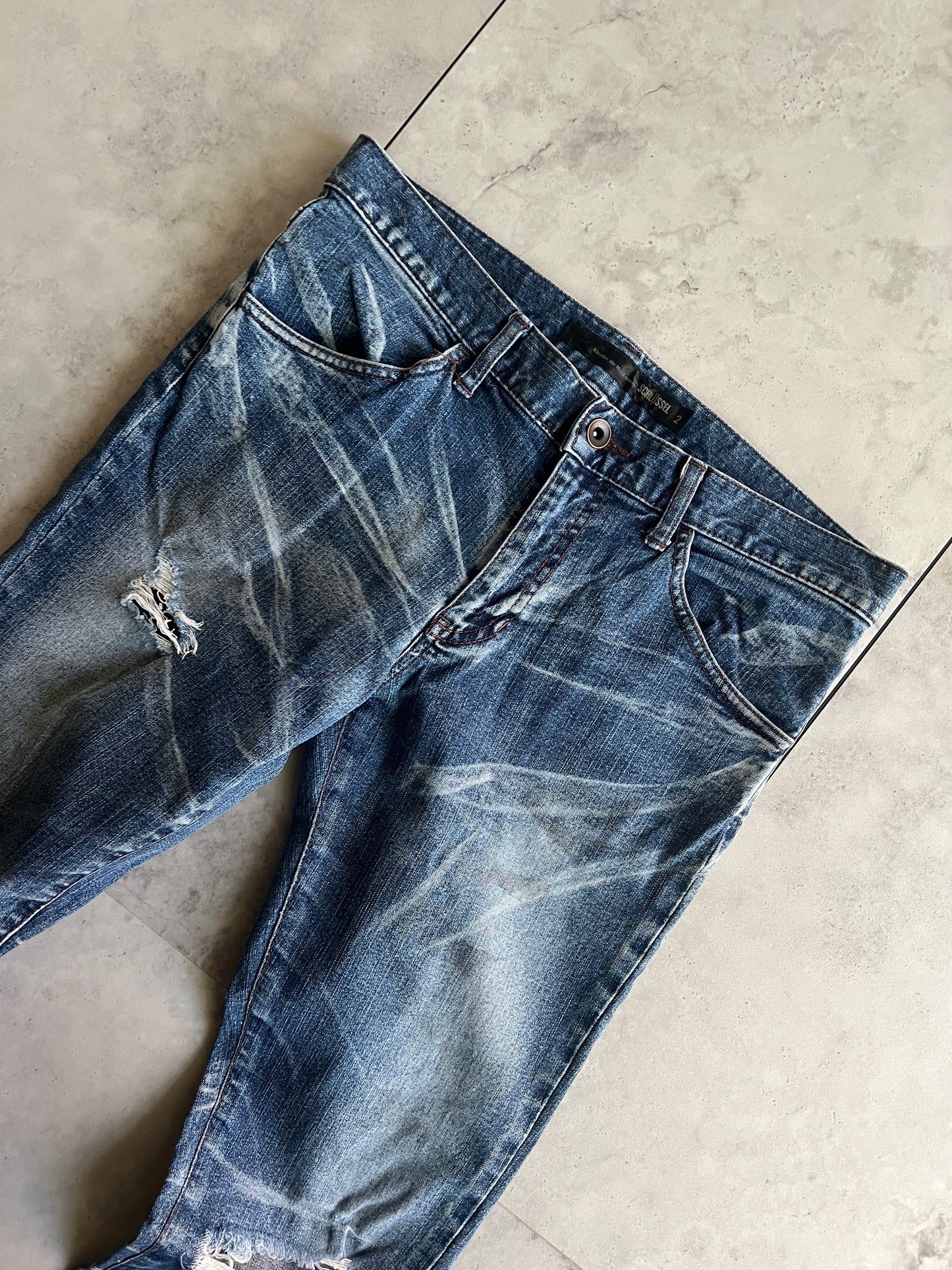 Schlussel Whiskered Bootcut Denim