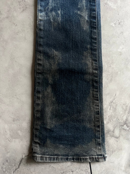 Schlussel “Ocean Spill” Variation Bootcut Flared Denim