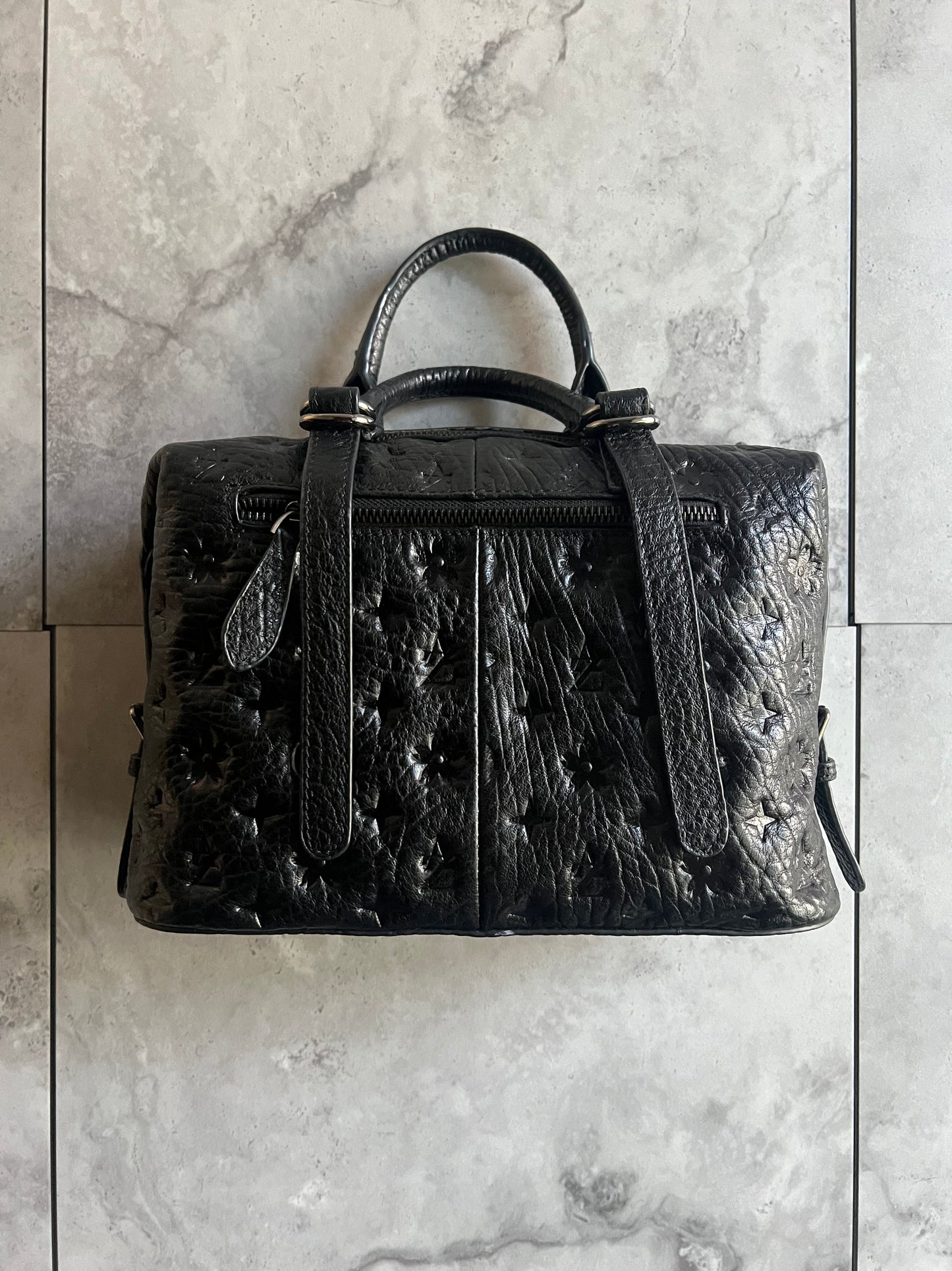 Alzuni Leather Monogram Handbag