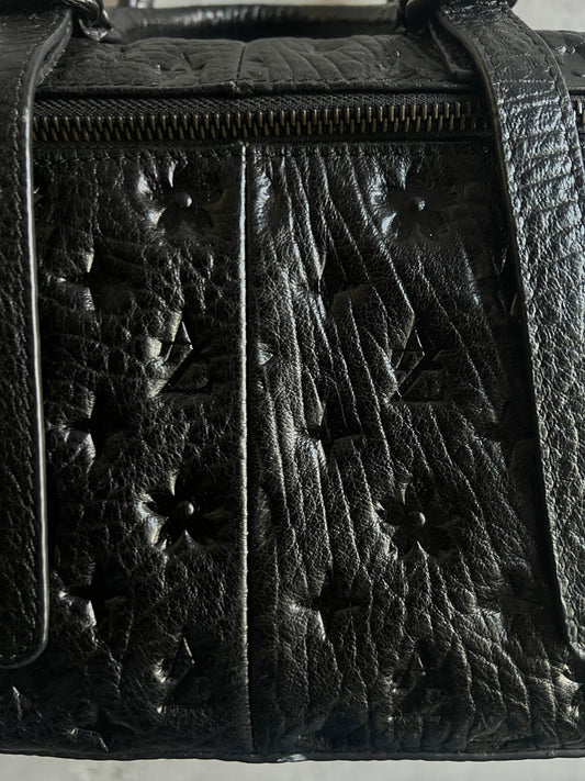 Alzuni Leather Monogram Handbag