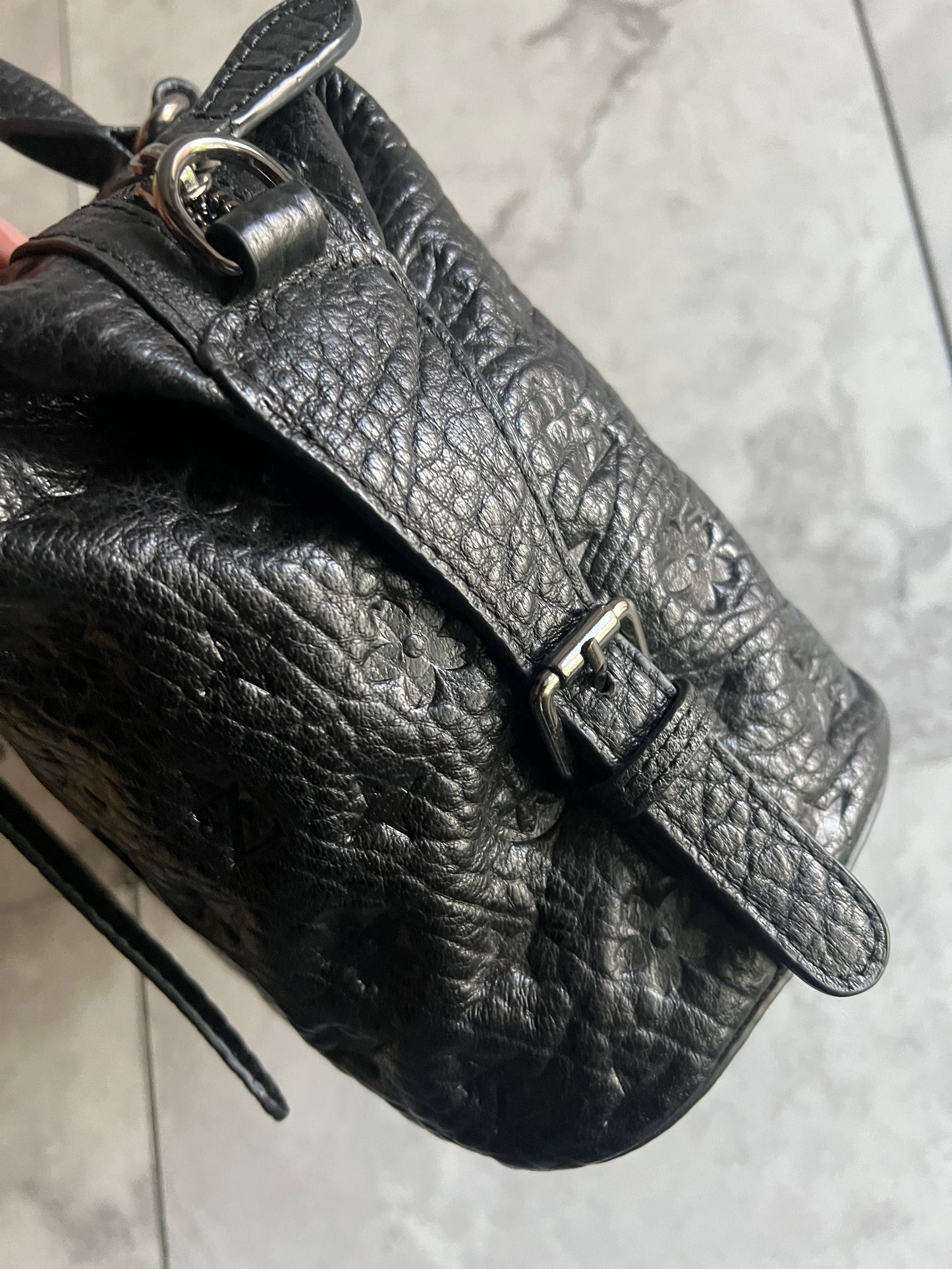 Alzuni Leather Monogram Handbag