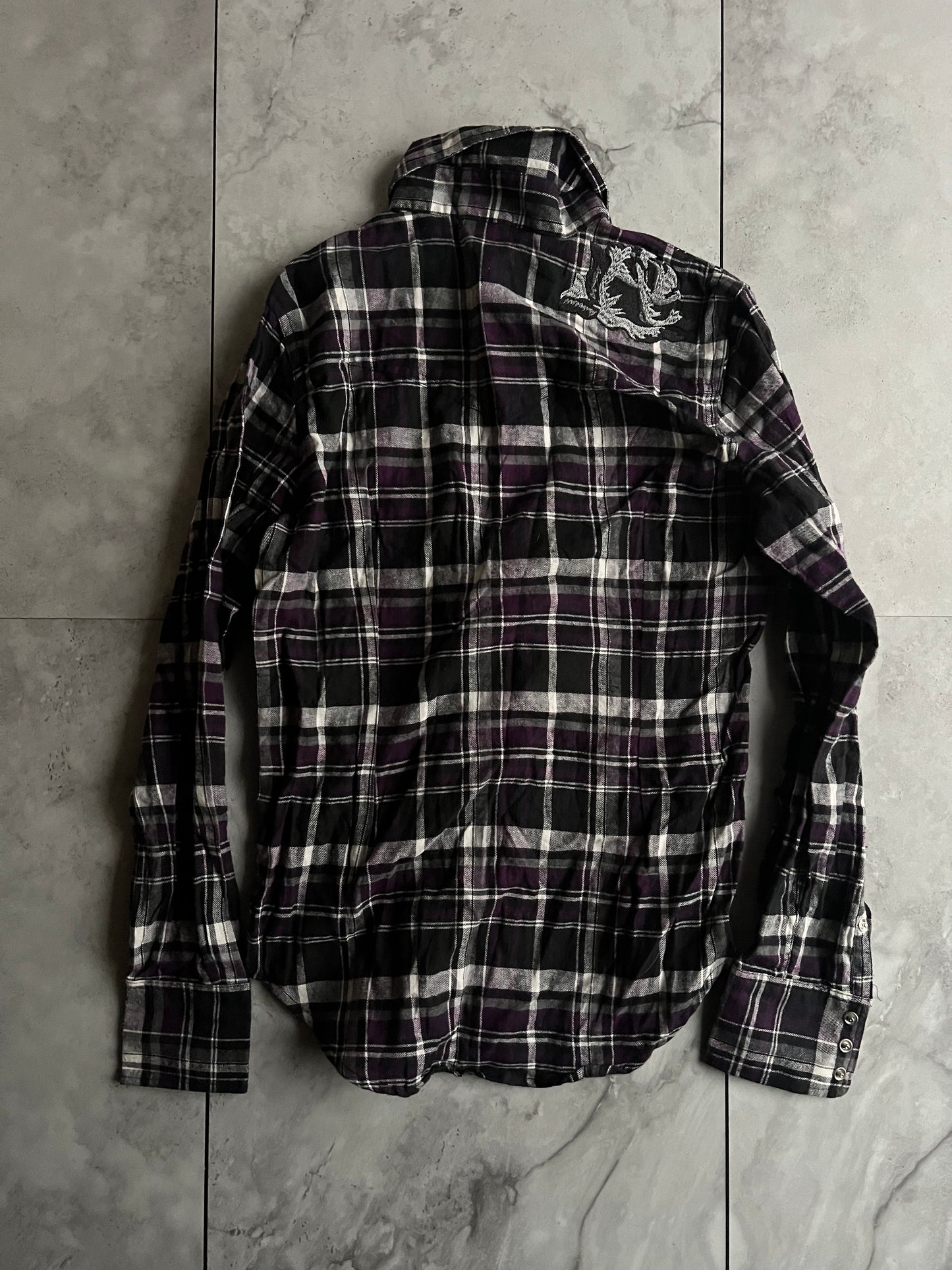 Mad Hound Rose Embroidered Flannel