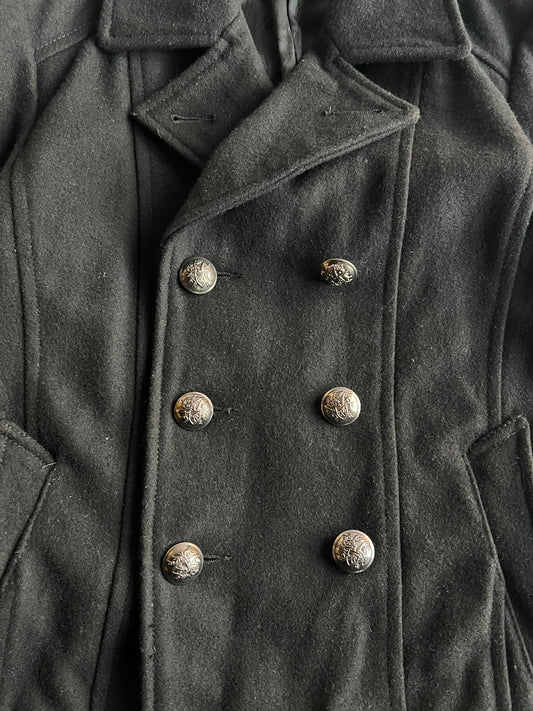 Fuga Double Breasted Military Pea Coat