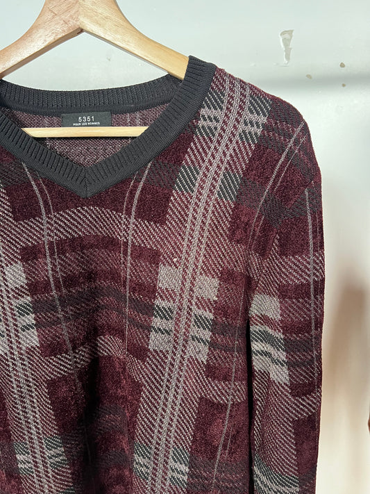 5351 Pour Les Hommes Tartan Sweater