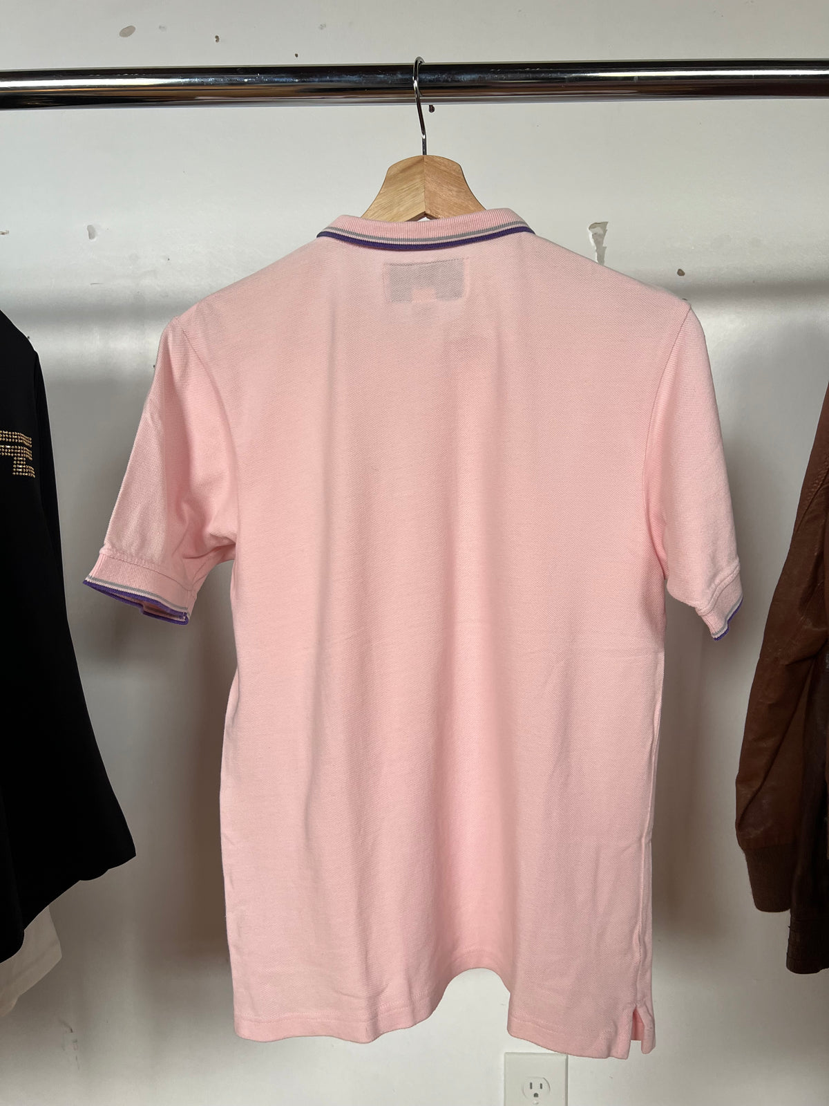 Patina Vintage Embroidered Pink Polo